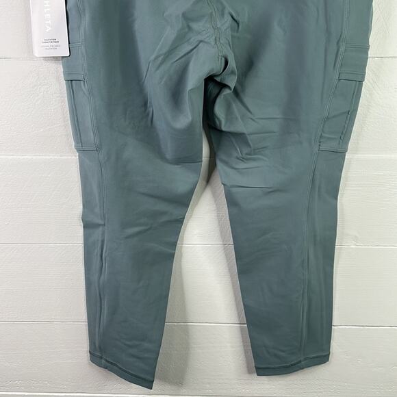 ATHLETA Minimalist Grey Salutation Cargo‎ 7/8 Tight Leggings Gym Workout Size XL - Picture 5 of 15